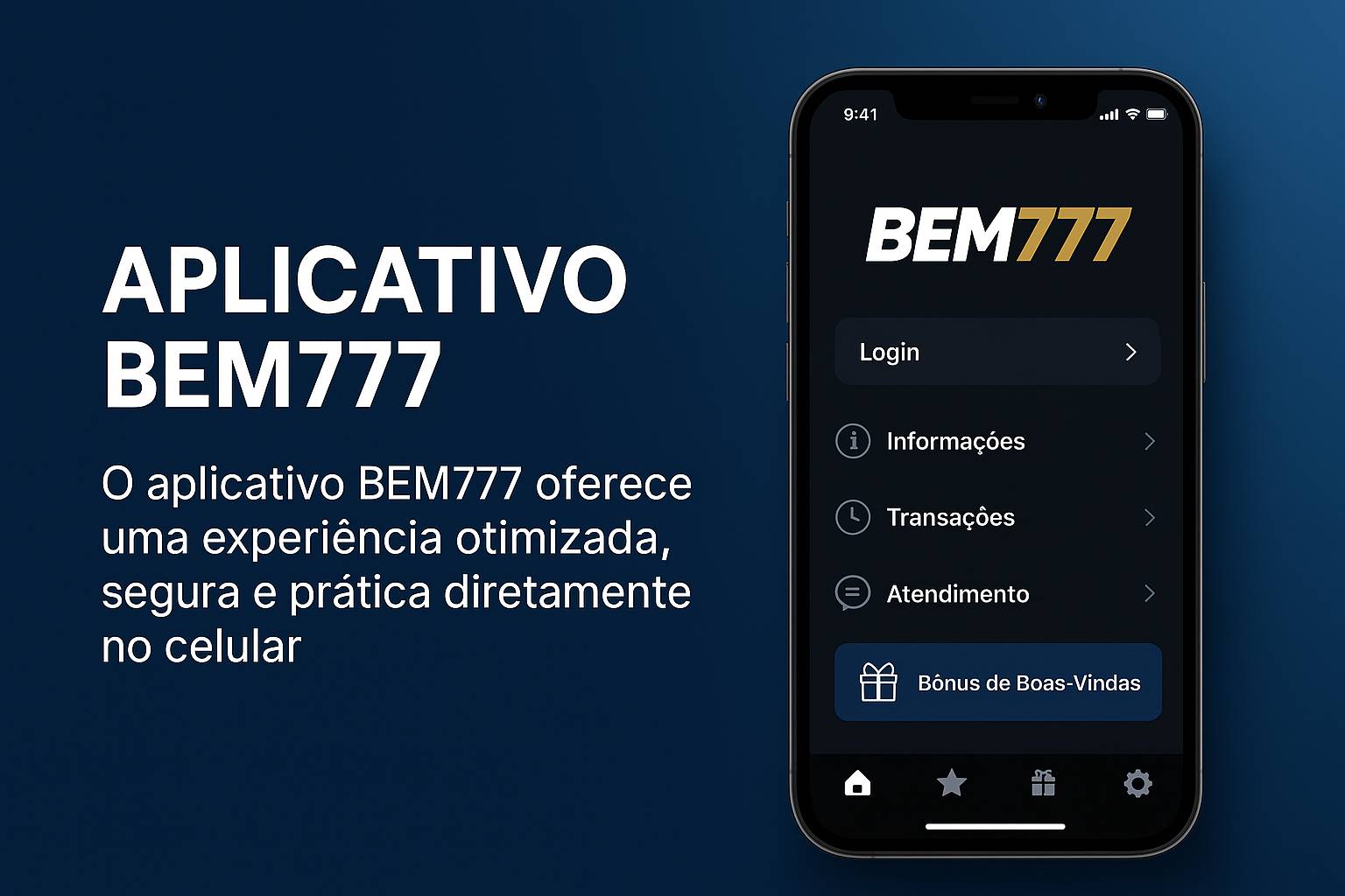 Baixar o BEM777Cassino App
